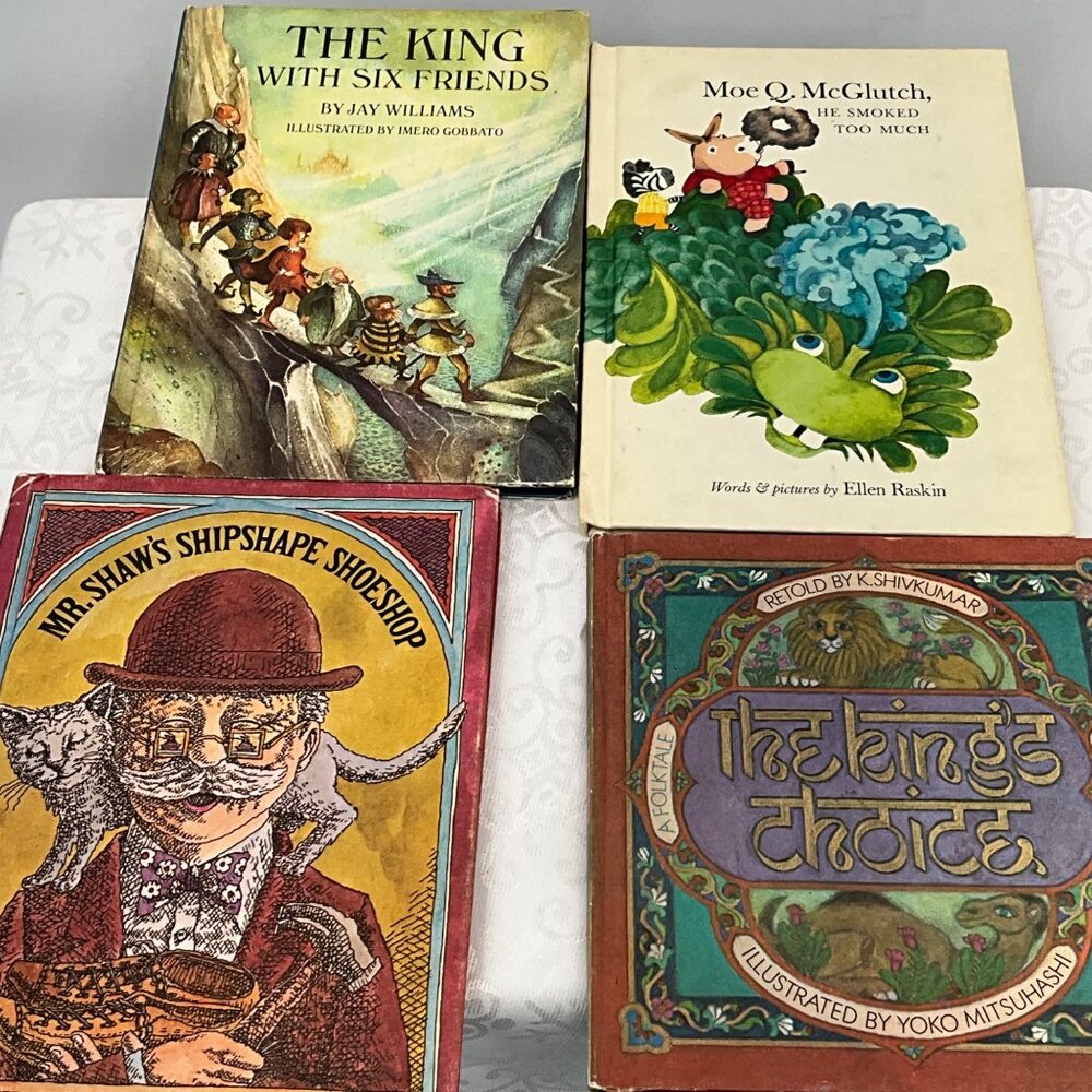 Vintage 1987 Hardback Moe Q McGlutch, The King with Six Friends, Mr Shaw's Ships